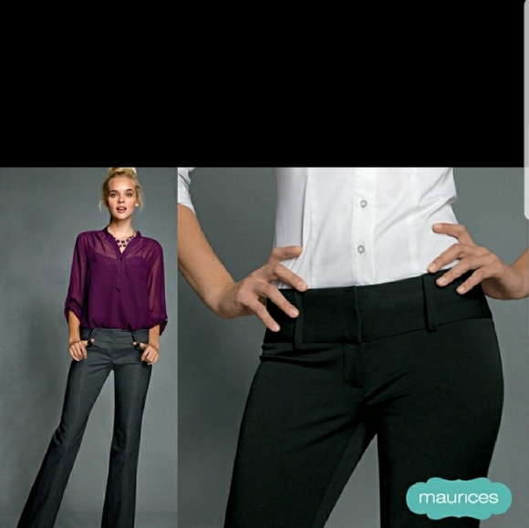 I AM SMART Black Dress Pants - Picture 2 of 6